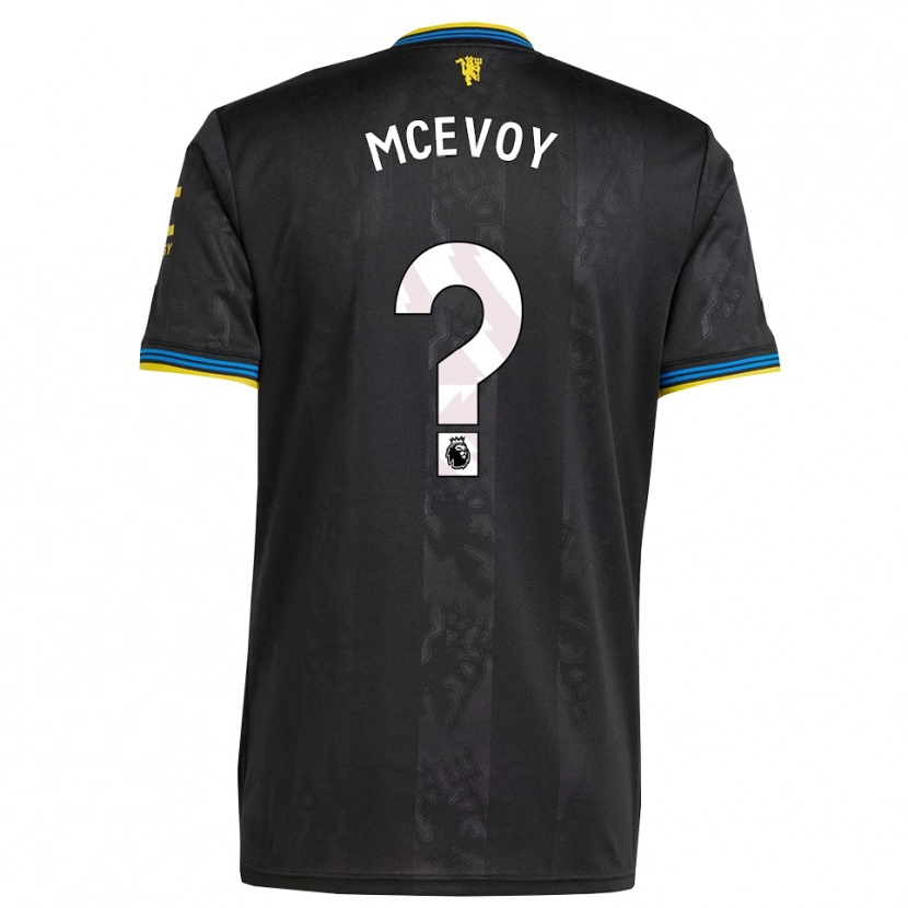 Danxen Women Jay Mcevoy #0 Black Yellow Blue Third Jersey 2025/26 T-Shirt