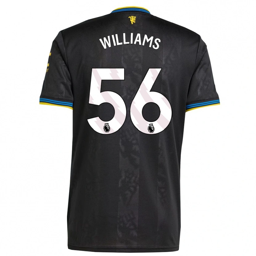Danxen Women Ethan Williams #56 Black Yellow Blue Third Jersey 2025/26 T-Shirt