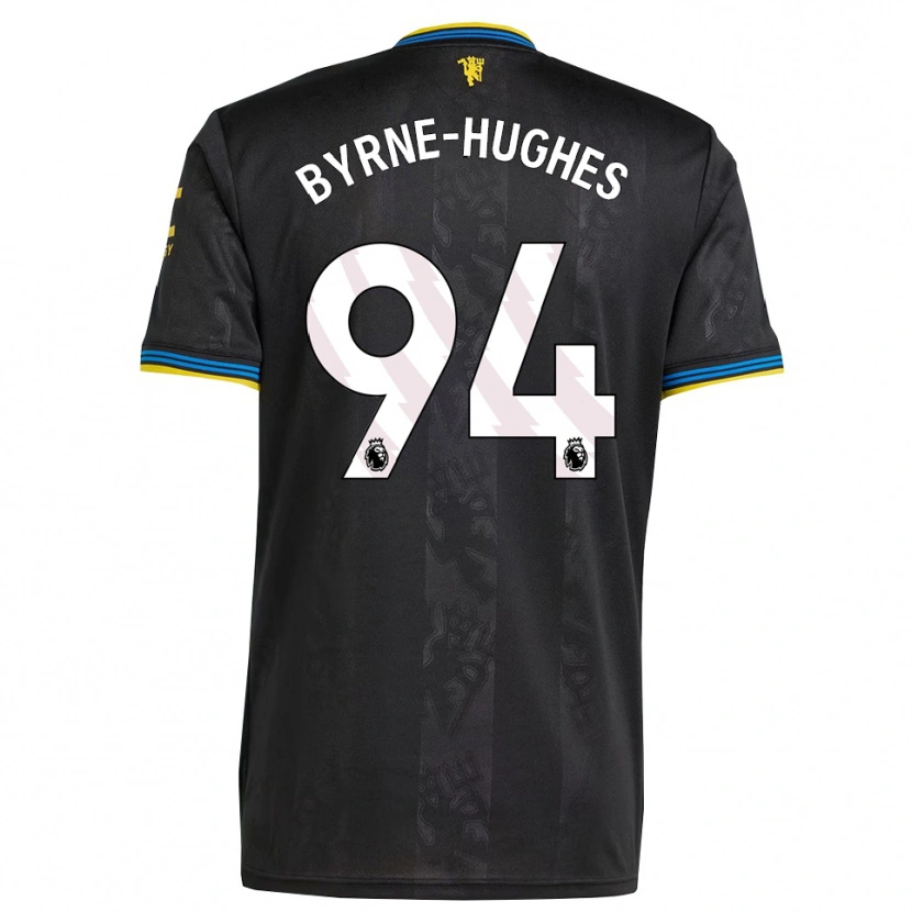 Danxen Women Cameron Byrne-Hughes #94 Black Yellow Blue Third Jersey 2025/26 T-Shirt