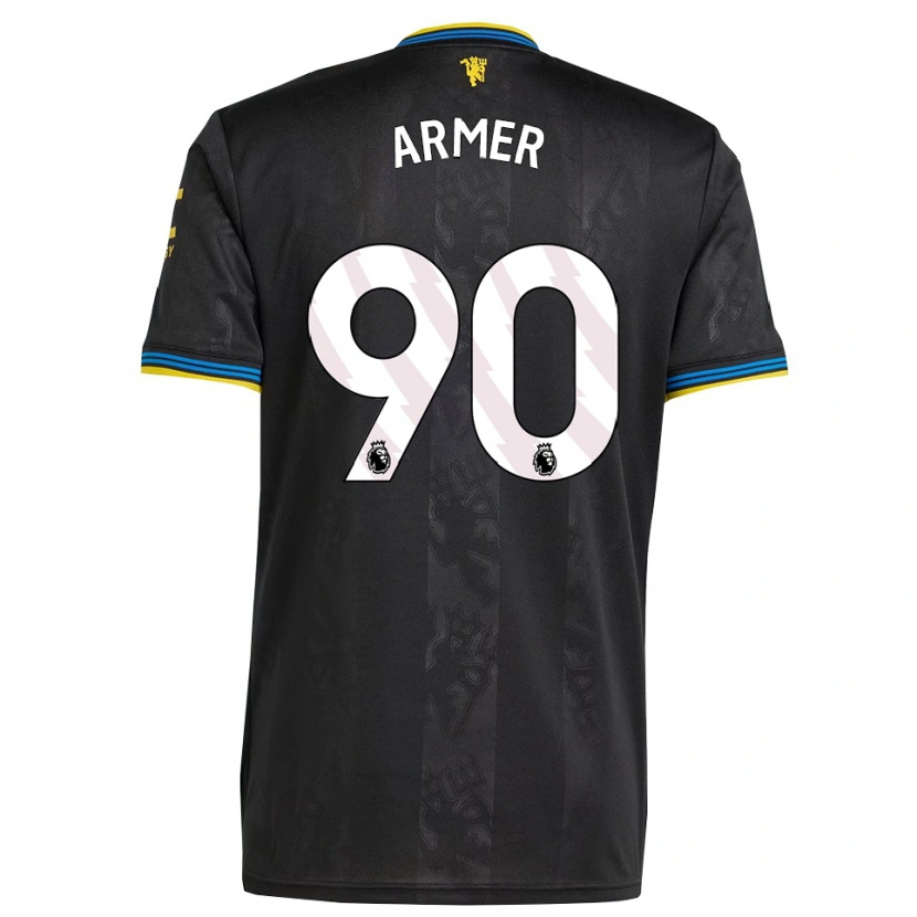 Danxen Women Daniel Armer #90 Black Yellow Blue Third Jersey 2025/26 T-Shirt