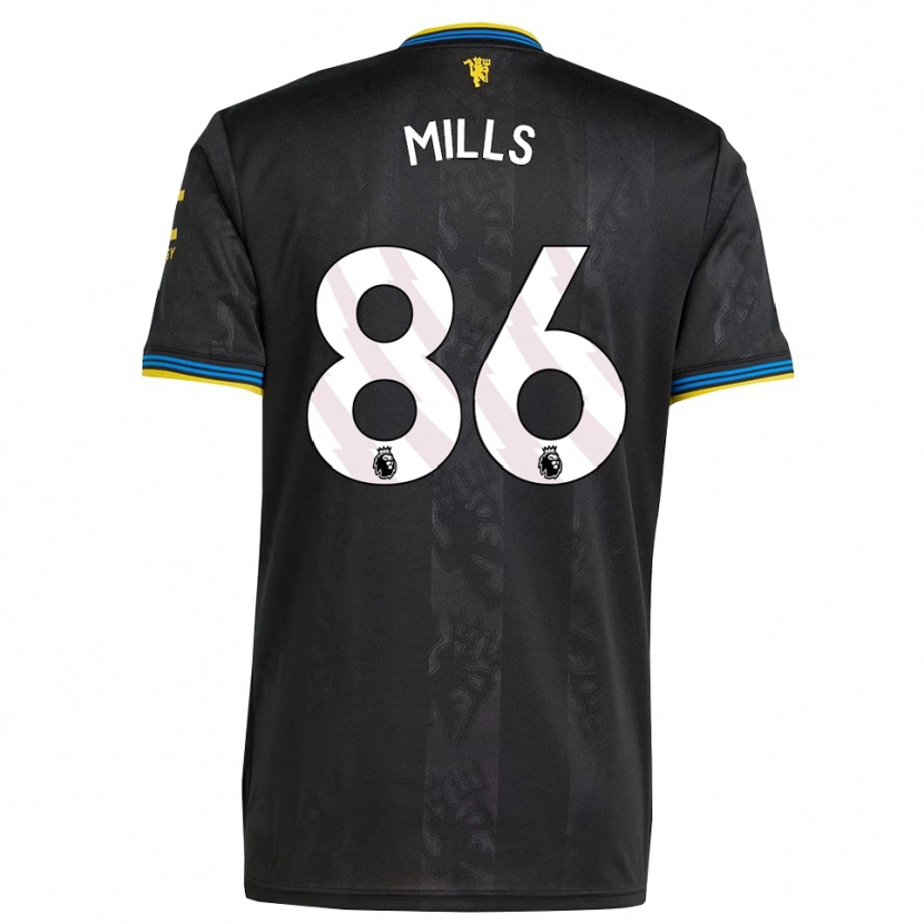 Danxen Women Albert Mills #86 Black Yellow Blue Third Jersey 2025/26 T-Shirt