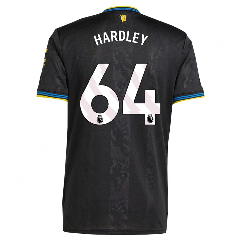 Danxen Women Bjorn Hardley #64 Black Yellow Blue Third Jersey 2025/26 T-Shirt