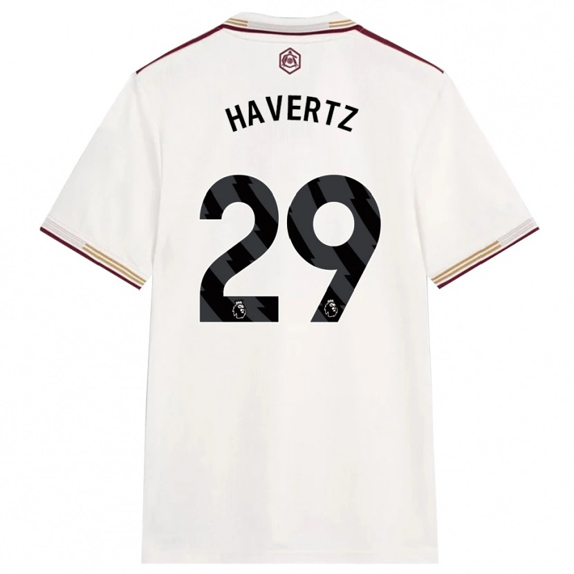 Danxen Women Kai Havertz #29 Off White Burgundy Third Jersey 2025/26 T-Shirt