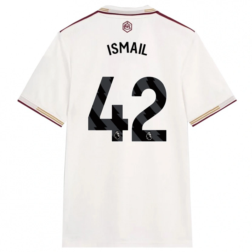 Danxen Women Cam'ron Ismail #42 Off White Burgundy Third Jersey 2025/26 T-Shirt