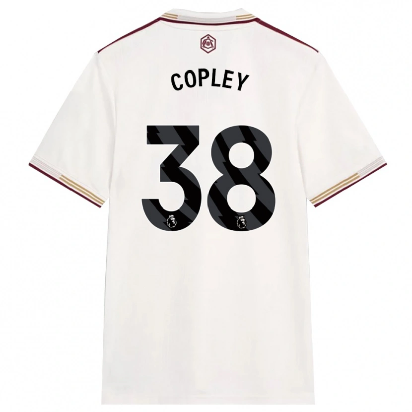 Danxen Women Louie Copley #38 Off White Burgundy Third Jersey 2025/26 T-Shirt