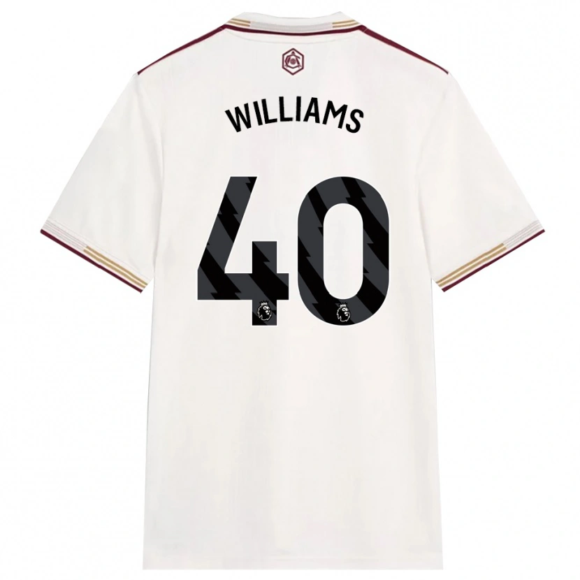 Danxen Women Naomi Williams #40 Off White Burgundy Third Jersey 2025/26 T-Shirt