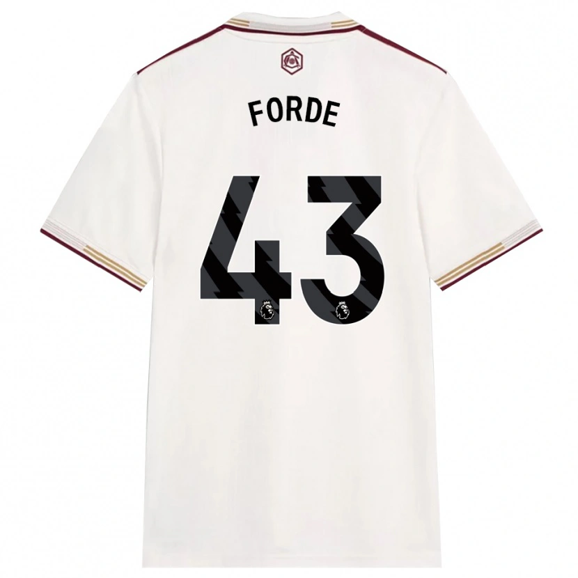 Danxen Women Romari Forde #43 Off White Burgundy Third Jersey 2025/26 T-Shirt