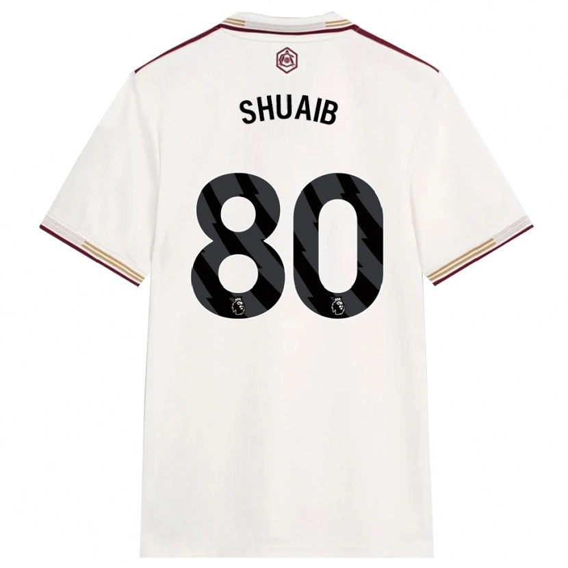 Danxen Women Zac Shuaib #80 Off White Burgundy Third Jersey 2025/26 T-Shirt