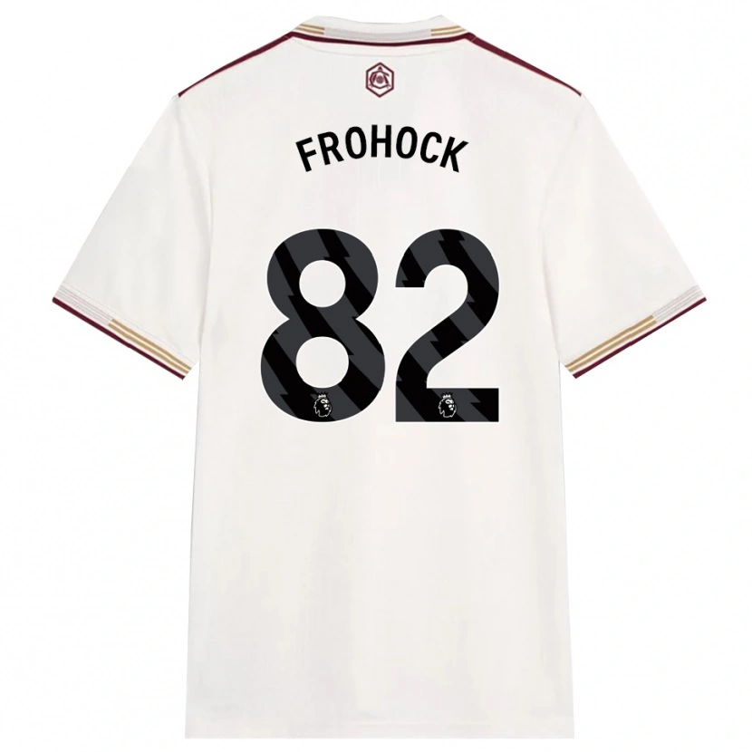 Danxen Women Marley Frohock #82 Off White Burgundy Third Jersey 2025/26 T-Shirt