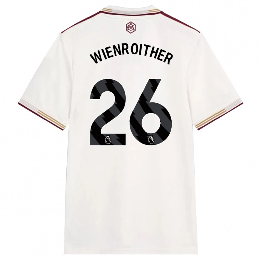 Danxen Women Laura Wienroither #26 Off White Burgundy Third Jersey 2025/26 T-Shirt
