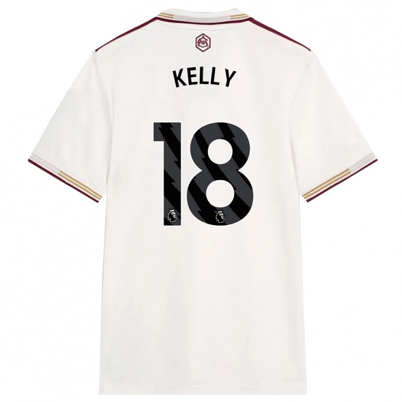 Danxen Women Chloe Kelly #18 Off White Burgundy Third Jersey 2025/26 T-Shirt
