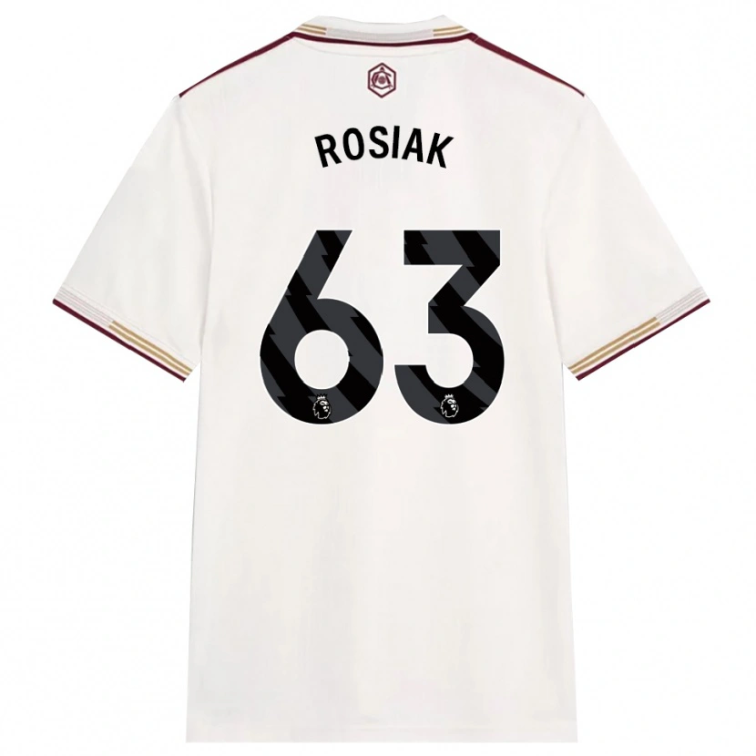Danxen Women Michal Rosiak #63 Off White Burgundy Third Jersey 2025/26 T-Shirt