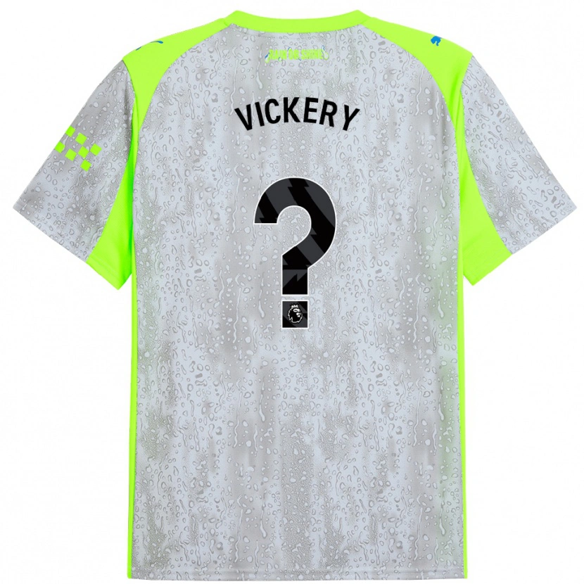 Danxen Women Ben Vickery #0 Gray Yellow Third Jersey 2025/26 T-Shirt
