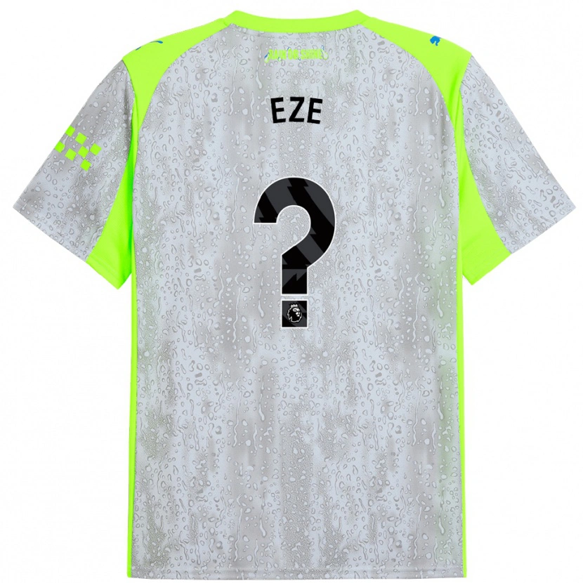 Danxen Women David Eze #0 Gray Yellow Third Jersey 2025/26 T-Shirt