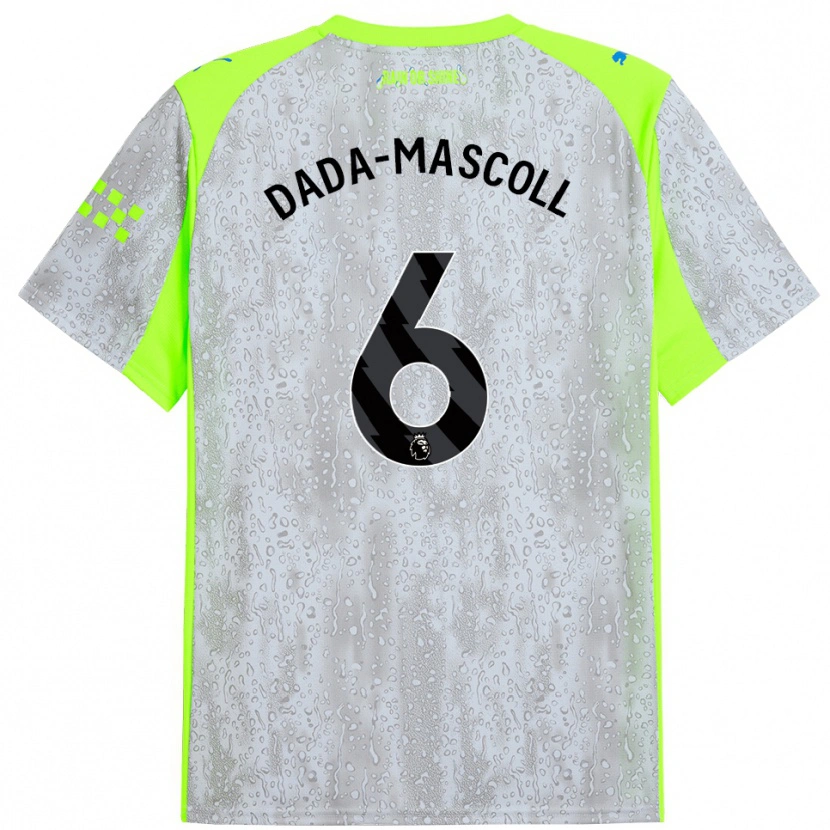 Danxen Women Isaiah Dada-Mascoll #6 Gray Yellow Third Jersey 2025/26 T-Shirt