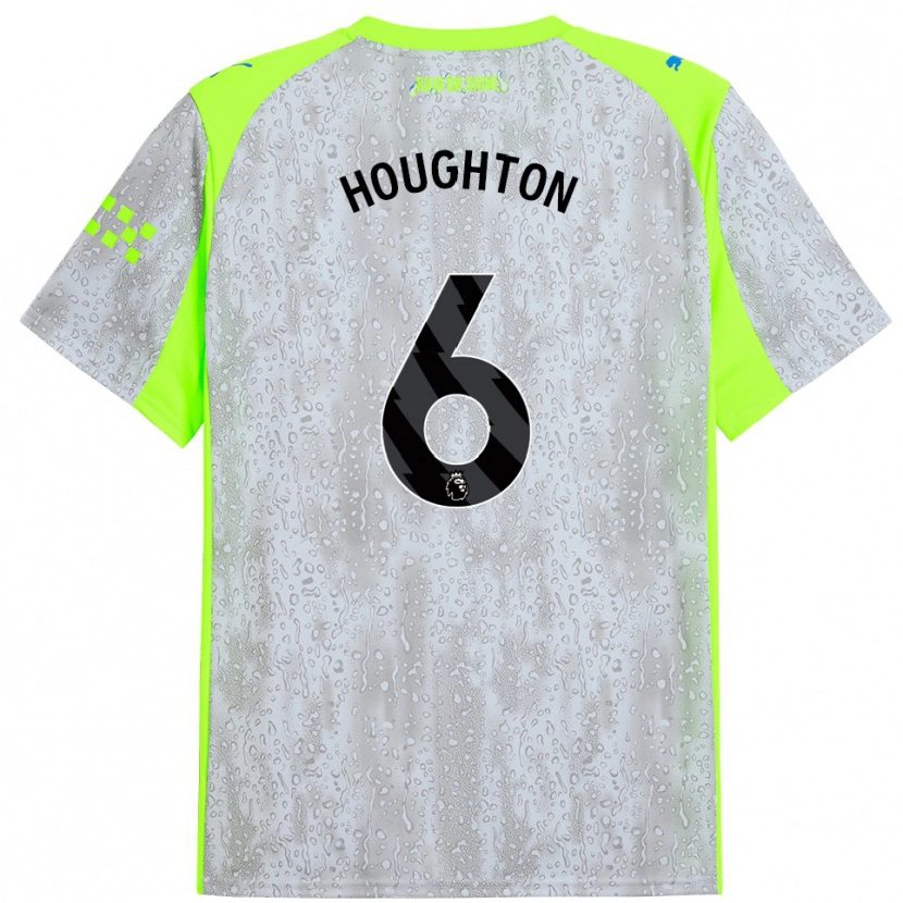 Danxen Women Steph Houghton #6 Gray Yellow Third Jersey 2025/26 T-Shirt