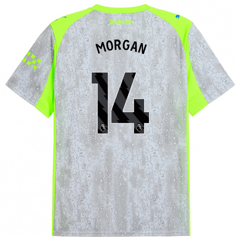 Danxen Women Esme Morgan #14 Gray Yellow Third Jersey 2025/26 T-Shirt