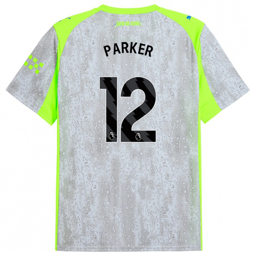 Danxen Women Xavier Parker #12 Gray Yellow Third Jersey 2025/26 T-Shirt