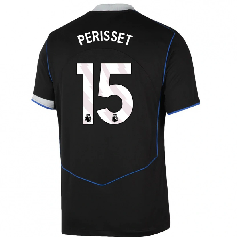 Danxen Women Eve Perisset #15 Black Blue Silver Third Jersey 2025/26 T-Shirt