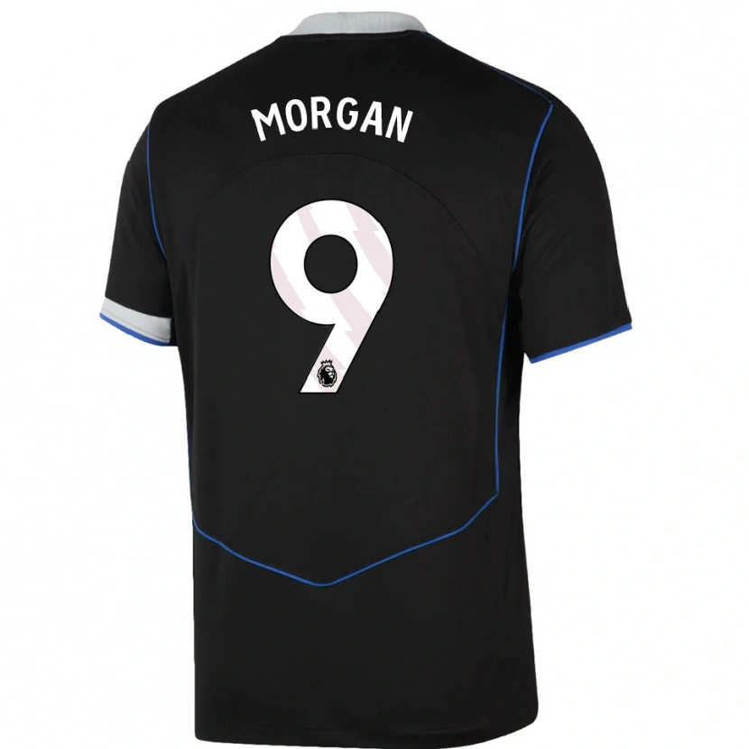 Danxen Women Jimmy-Jay Morgan #9 Black Blue Silver Third Jersey 2025/26 T-Shirt