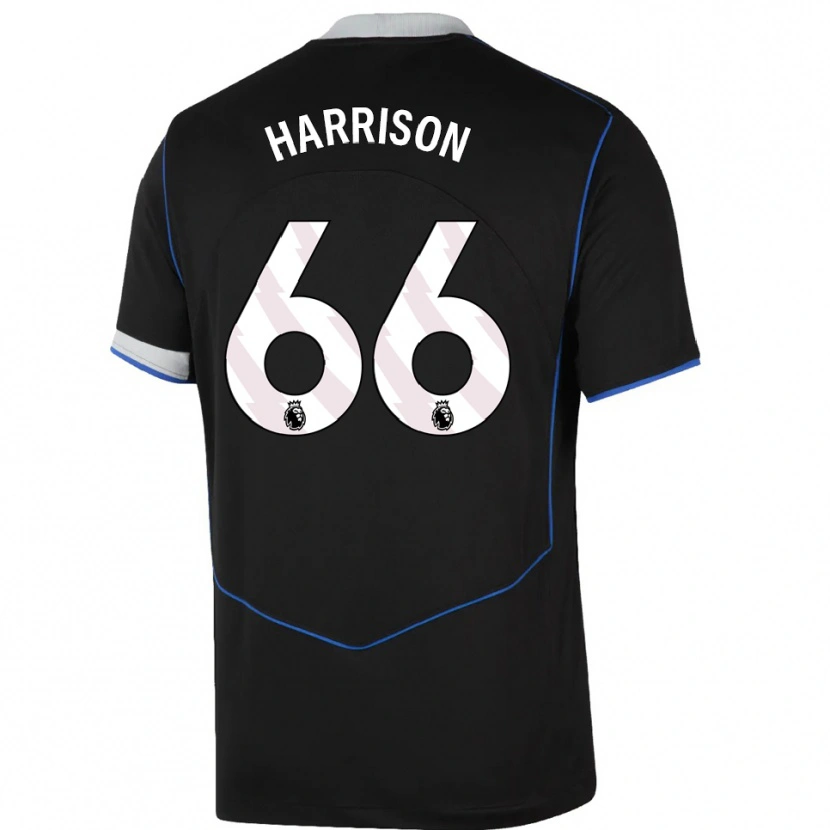 Danxen Women Ollie Harrison #66 Black Blue Silver Third Jersey 2025/26 T-Shirt