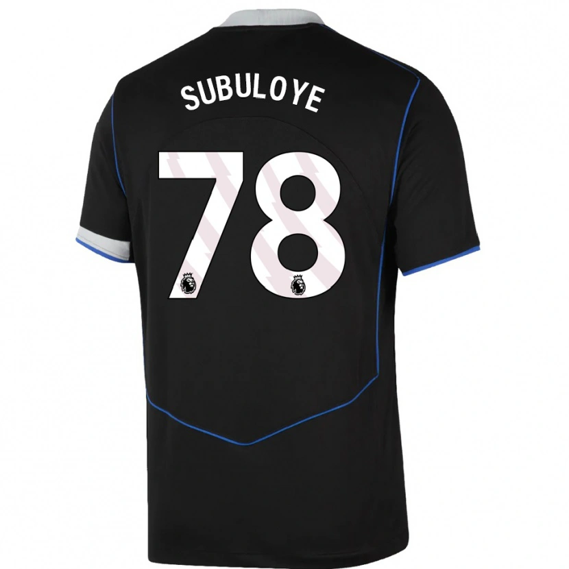 Danxen Women Olutayo Subuloye #78 Black Blue Silver Third Jersey 2025/26 T-Shirt