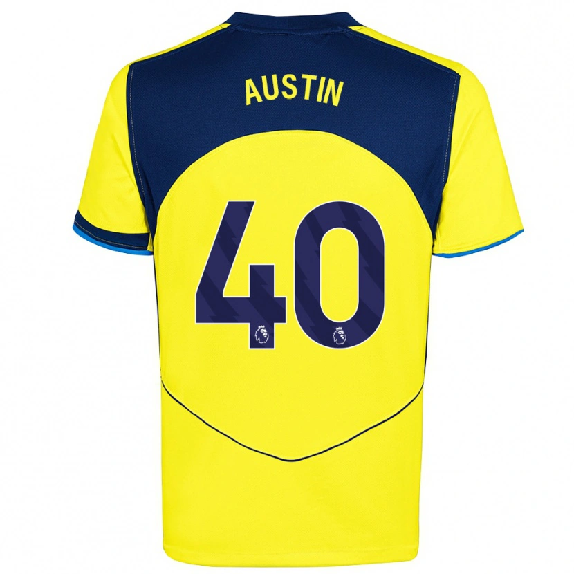 Danxen Women Brandon Austin #40 Yellow Navy Third Jersey 2025/26 T-Shirt