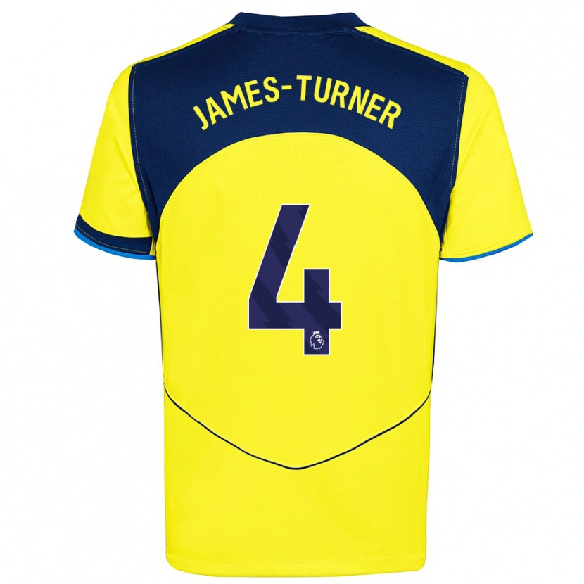 Danxen Women Amy James-Turner #4 Yellow Navy Third Jersey 2025/26 T-Shirt