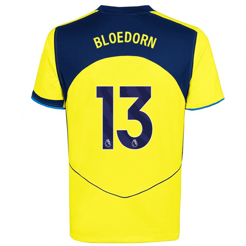 Danxen Women Carey Bloedorn #13 Yellow Navy Third Jersey 2025/26 T-Shirt