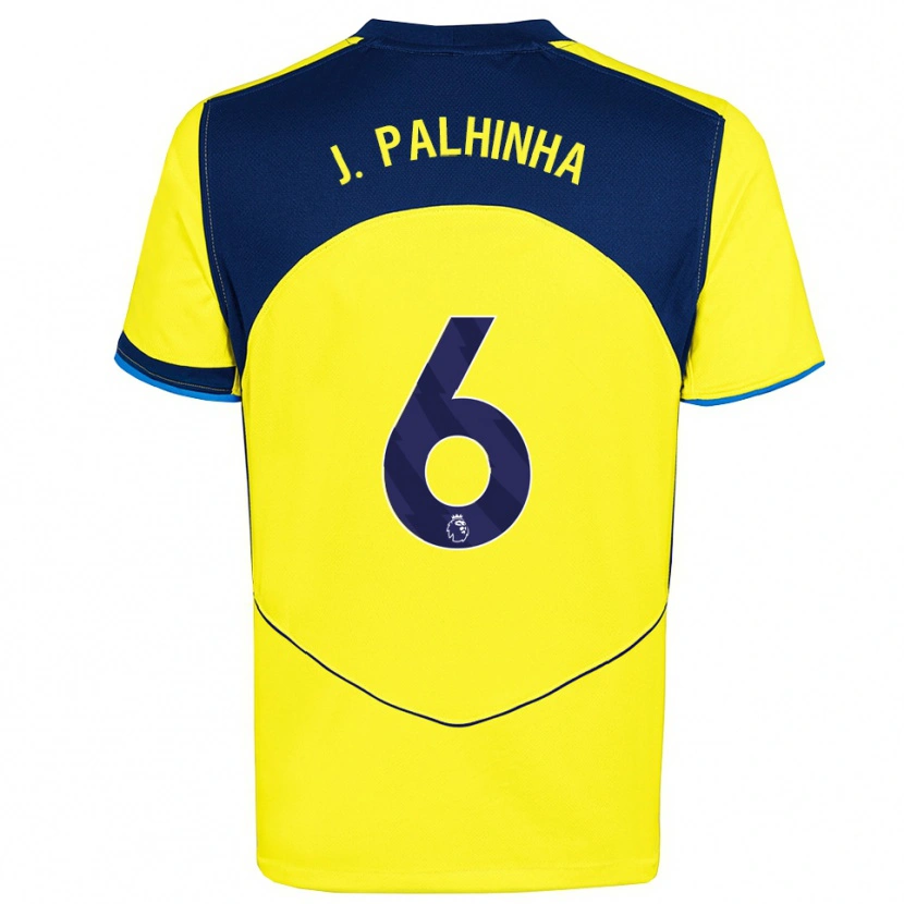 Danxen Women João Palhinha #6 Yellow Navy Third Jersey 2025/26 T-Shirt