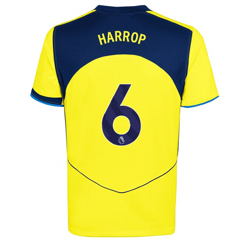 Danxen Women Kerys Harrop #6 Yellow Navy Third Jersey 2025/26 T-Shirt