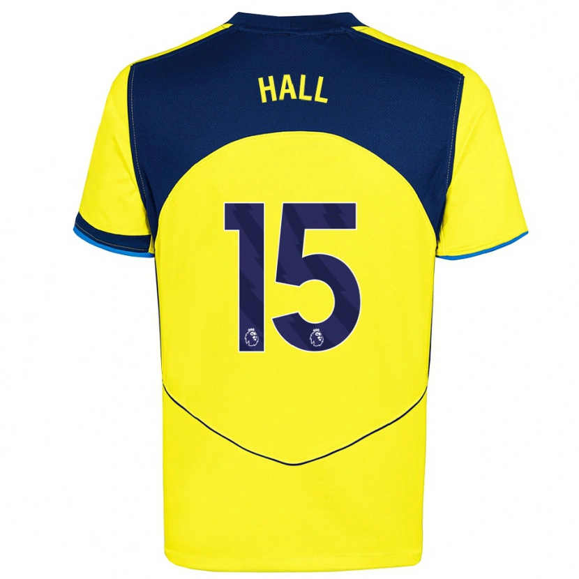 Danxen Women Tye Hall #15 Yellow Navy Third Jersey 2025/26 T-Shirt