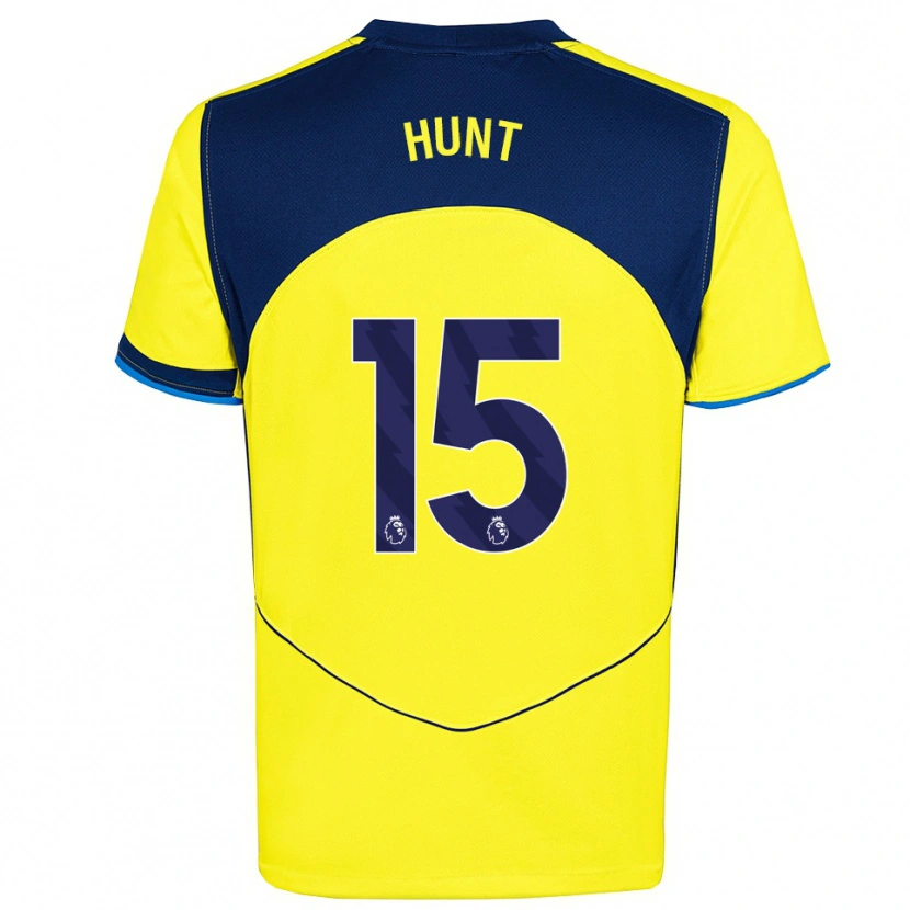 Danxen Women Clare Hunt #15 Yellow Navy Third Jersey 2025/26 T-Shirt