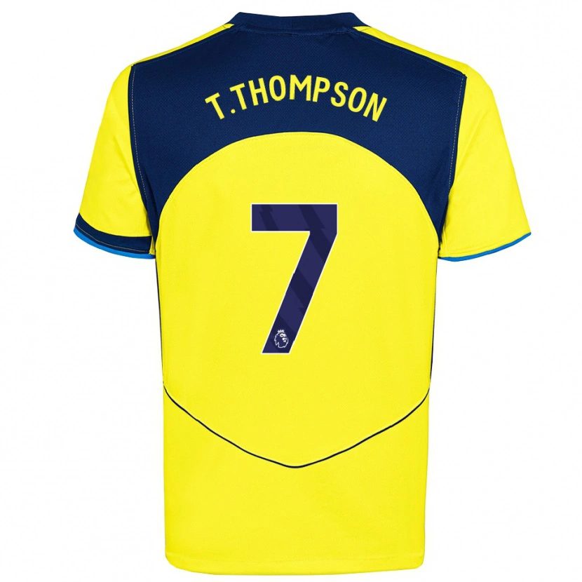Danxen Women Tynan Thompson #7 Yellow Navy Third Jersey 2025/26 T-Shirt