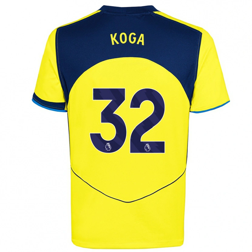 Danxen Women Tōko Koga #32 Yellow Navy Third Jersey 2025/26 T-Shirt