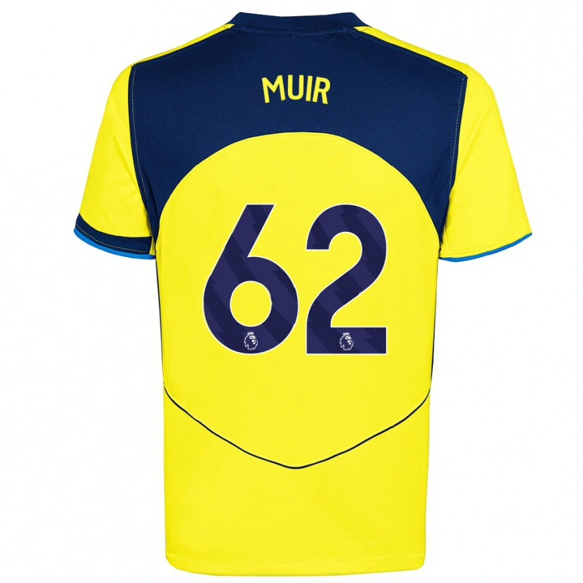 Danxen Women Marqes Muir #62 Yellow Navy Third Jersey 2025/26 T-Shirt
