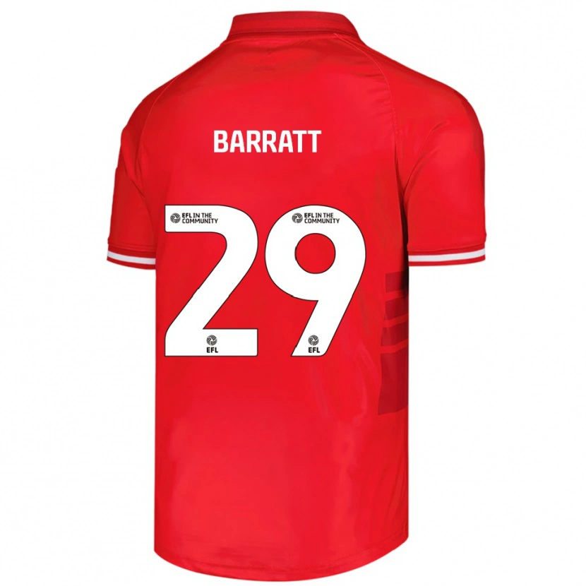 Danxen Kid Connor Barratt #29 Red White Home Jersey 2025/26 T-Shirt