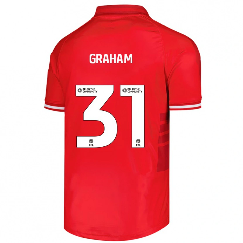 Danxen Kid Kieran Graham #31 Red White Home Jersey 2025/26 T-Shirt