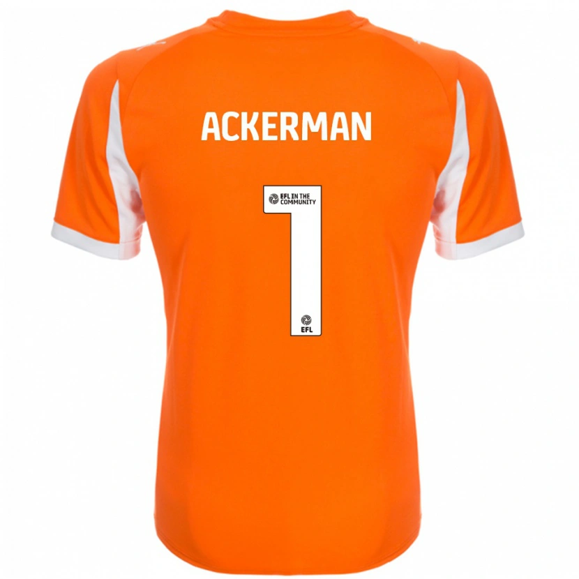Danxen Kid Emily Ackerman #1 Orange White Home Jersey 2025/26 T-Shirt