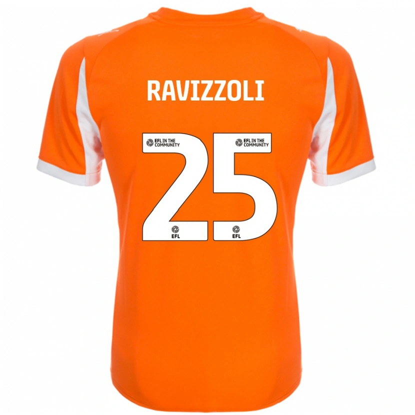 Danxen Kid Franco Ravizzoli #25 Orange White Home Jersey 2025/26 T-Shirt