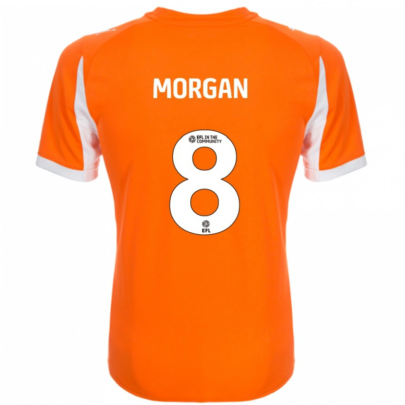Danxen Kid Albie Morgan #8 Orange White Home Jersey 2025/26 T-Shirt