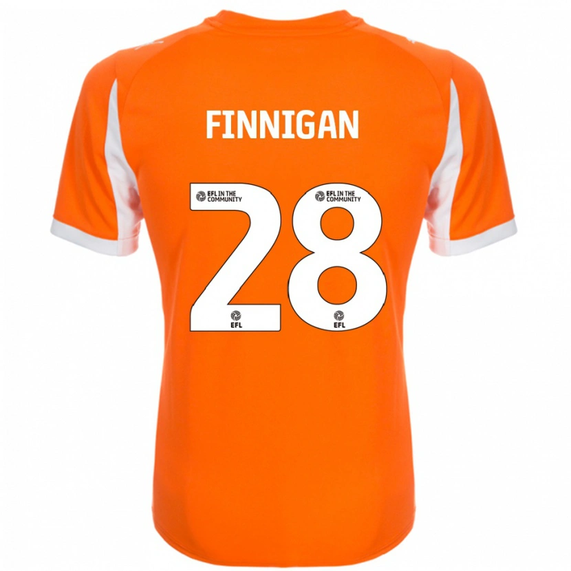 Danxen Kid Ryan Finnigan #28 Orange White Home Jersey 2025/26 T-Shirt