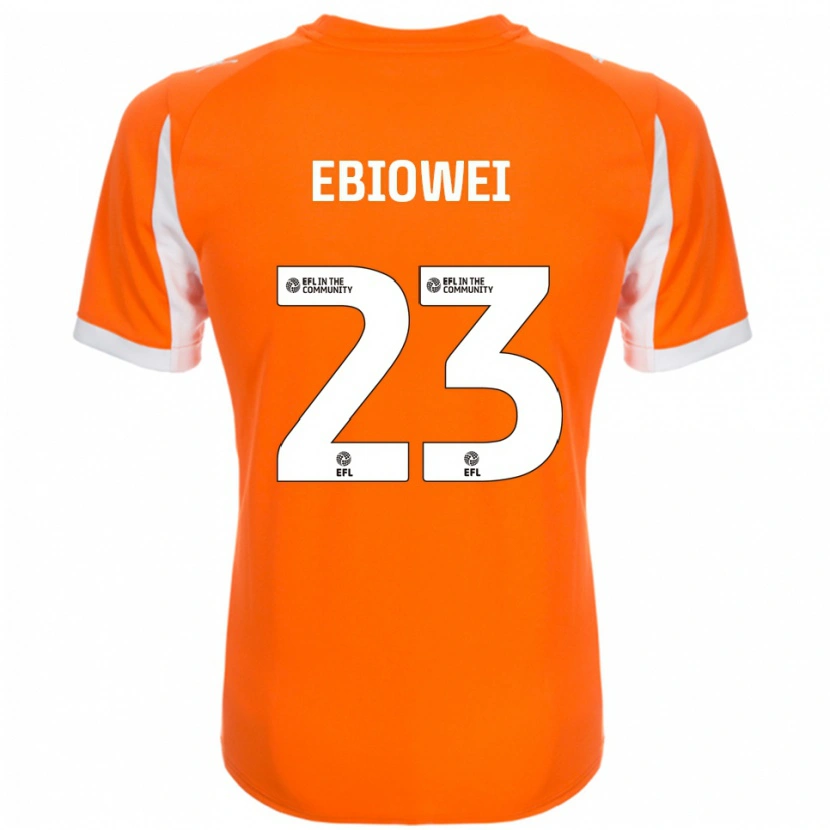Danxen Kid Malcolm Ebiowei #23 Orange White Home Jersey 2025/26 T-Shirt