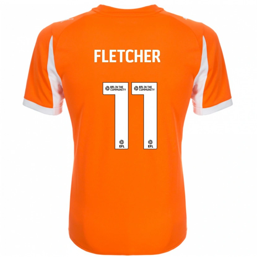 Danxen Kid Ashley Fletcher #11 Orange White Home Jersey 2025/26 T-Shirt