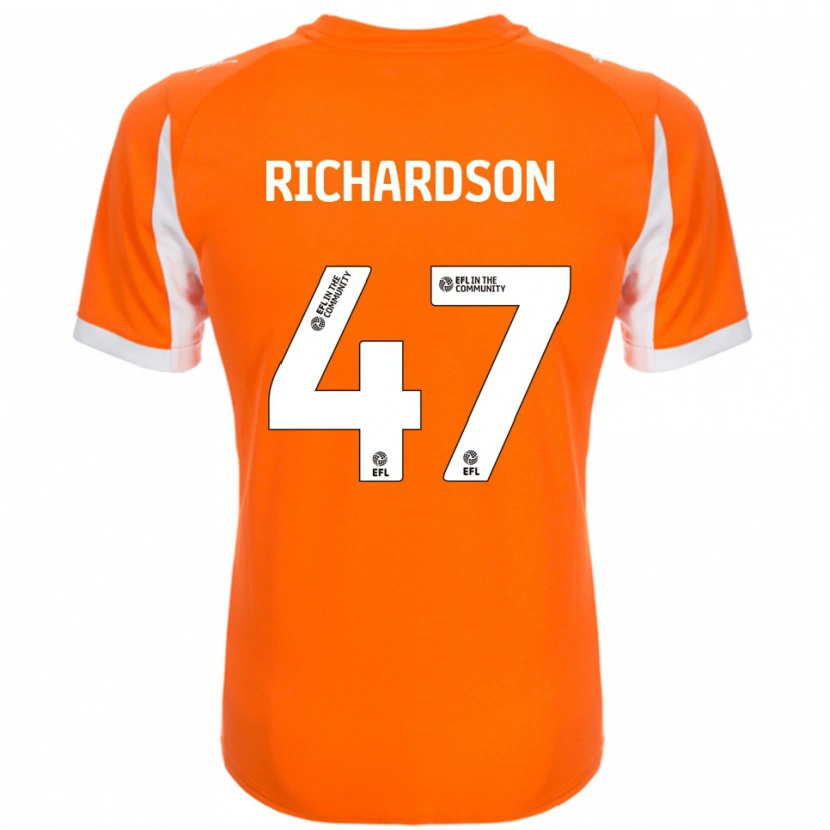 Danxen Kid Jack Richardson #47 Orange White Home Jersey 2025/26 T-Shirt