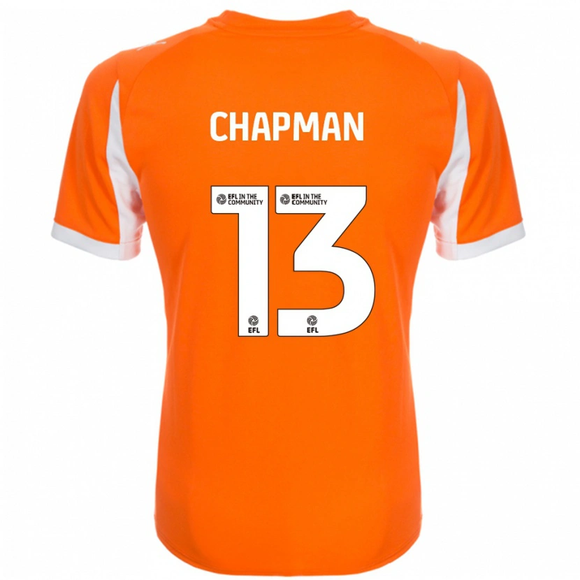 Danxen Kid Mackenzie Chapman #13 Orange White Home Jersey 2025/26 T-Shirt