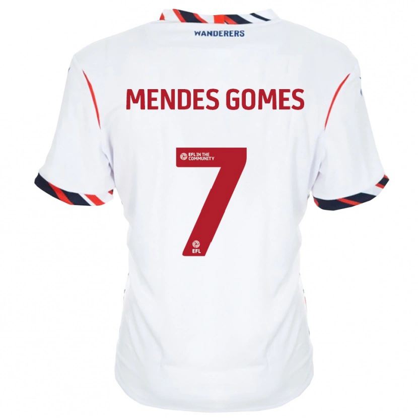 Danxen Kid Carlos Mendes #7 White Red Home Jersey 2025/26 T-Shirt