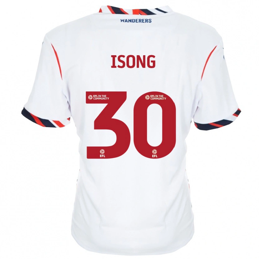 Danxen Kid Mark Isong #30 White Red Home Jersey 2025/26 T-Shirt
