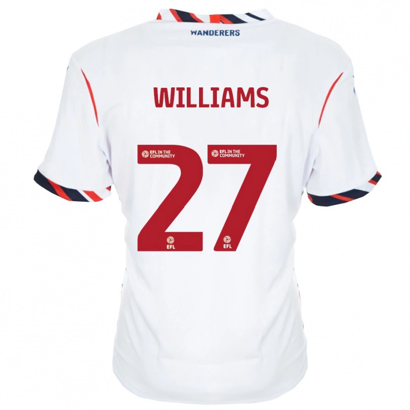 Danxen Kid Randell Williams #27 White Red Home Jersey 2025/26 T-Shirt