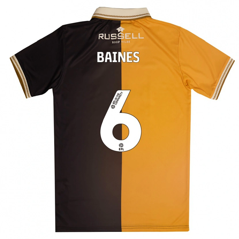 Danxen Kid Hannah Baines #6 Yellow Black Home Jersey 2025/26 T-Shirt